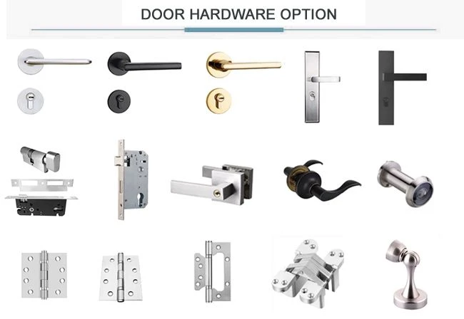 white hollow core door hardware
